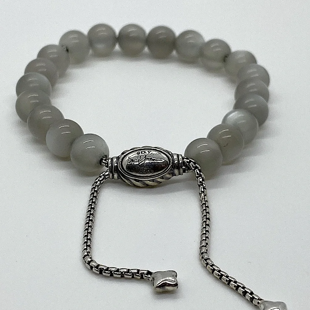 DAVID YURMAN Spiritual Bead Bracelet Sterling Silver With Moonstone
